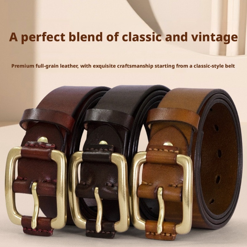 Genuine Leather Men's Belt
