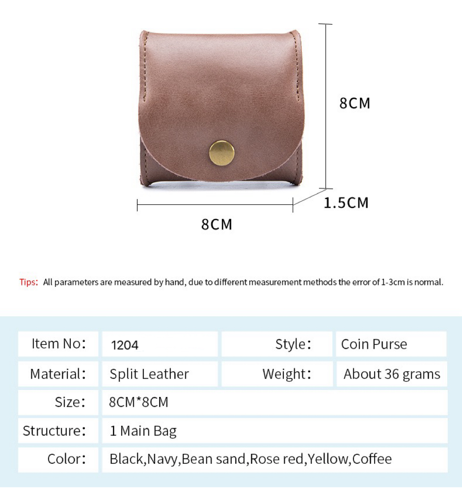 Coin Pouch Leather Mini Earphone Case Ins Genuine Leather Small Money Bag Petite Storage Pouch Delicate Coin Purse
