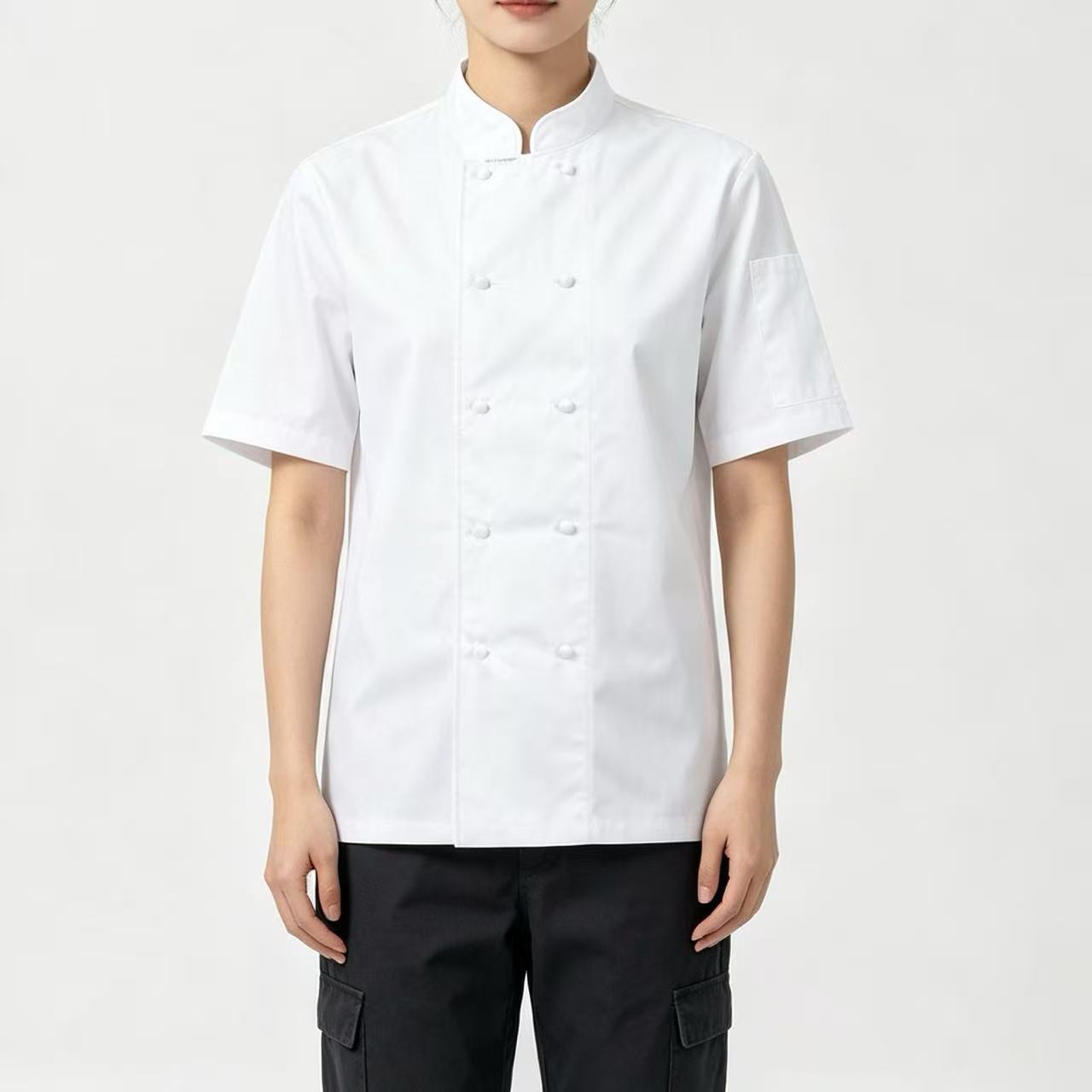 White Chef Jacket Short Sleeve