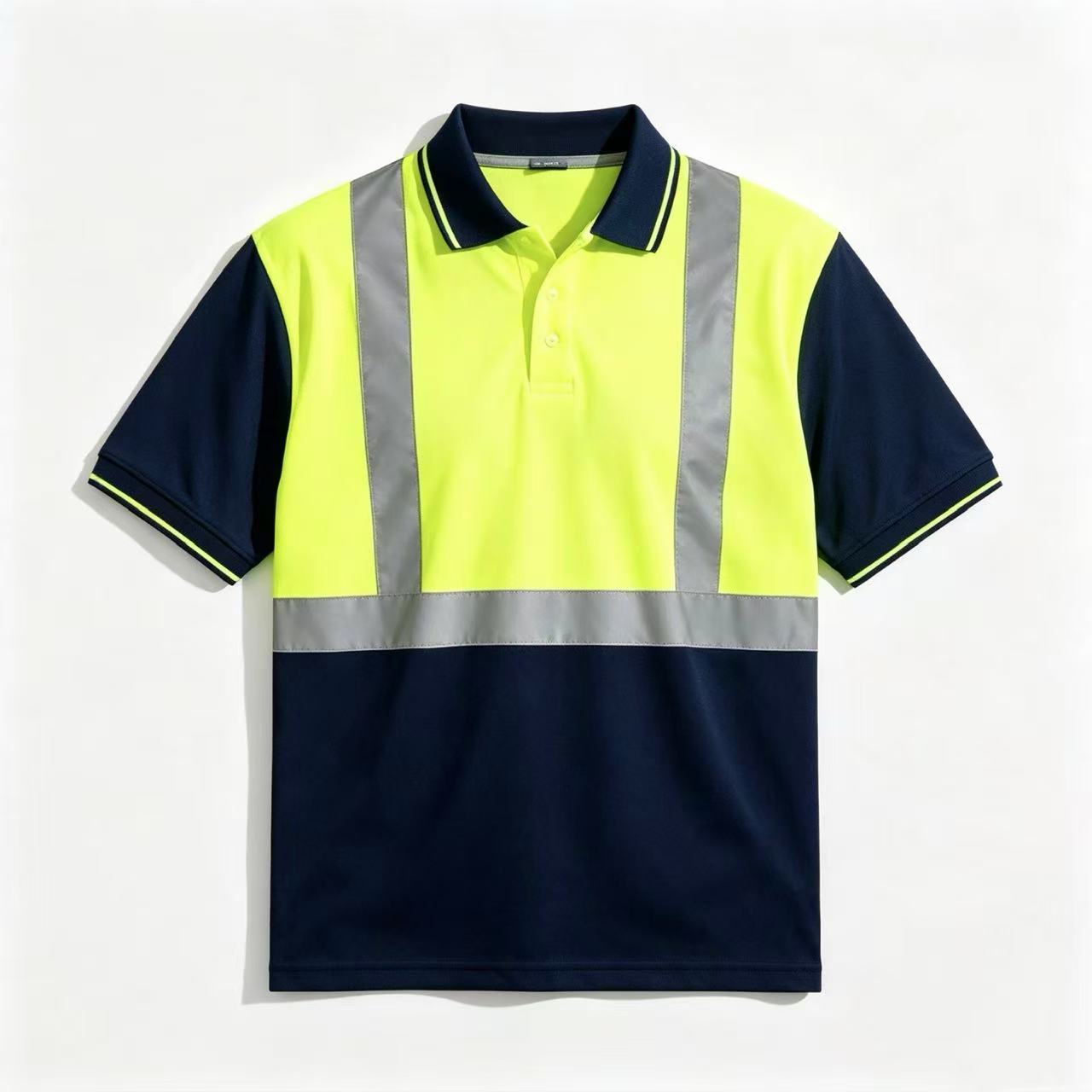 Hi Vis Two Tone Polo Shirt Short Sleeve