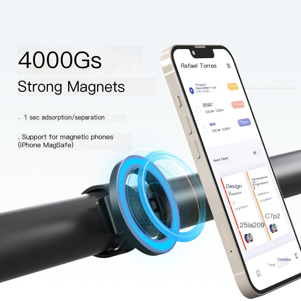 New magsafe magnetic stand shopping cart gym strap portable lazy arm phone case
