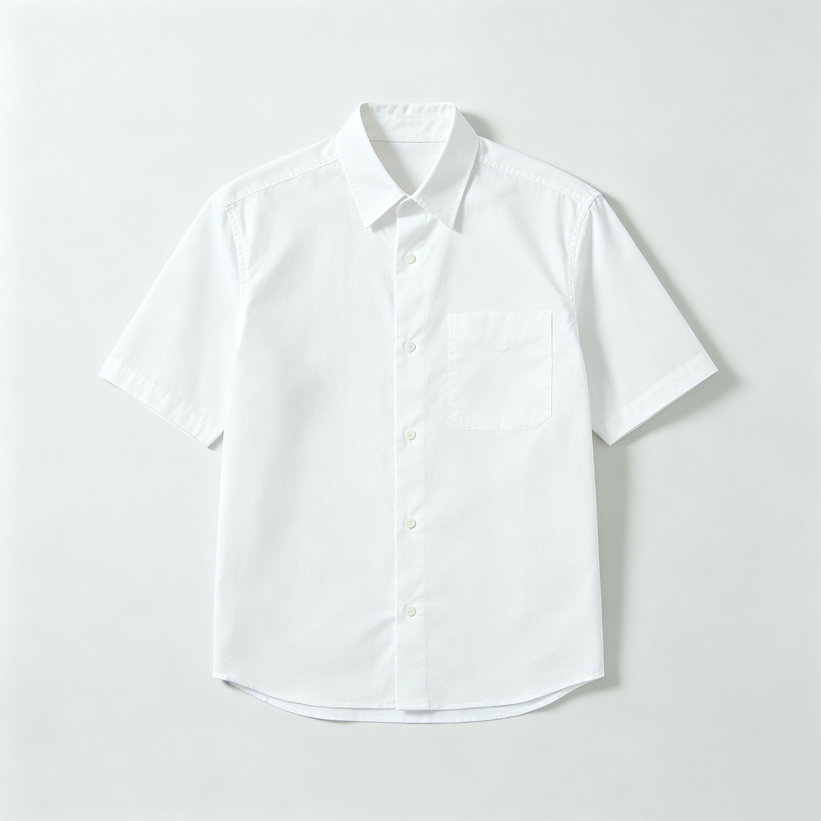 White Corporate Work Shirt Short Sleeve